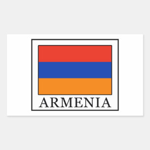 Armenien Rektangulärt Klistermärke