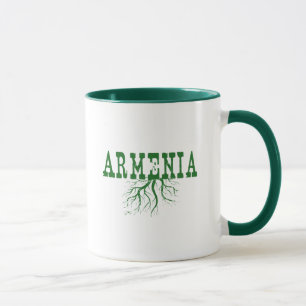 Armenien Roted Grönt Träd Root Armenian Ord Art Mugg