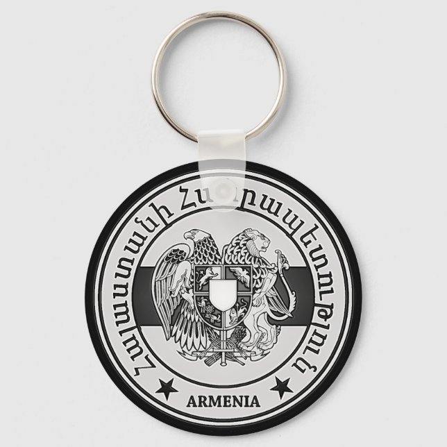 Armenien Round Emblem Nyckelring (Framsida)