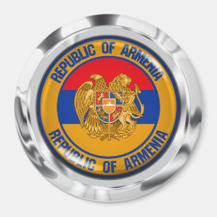 Armenien rundaEmblem Magnet