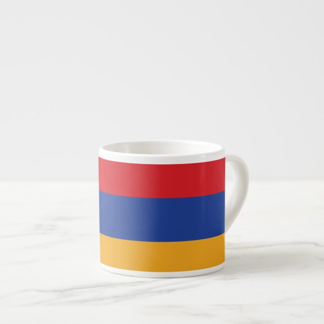 Armenien slättflagga espressomugg (Framsida höger)