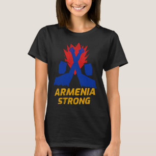 Armenien stark  vintage Försvara armeniska gemensk T Shirt