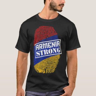 Armenien Starong Distress Armenien Flagga Na T Shirt