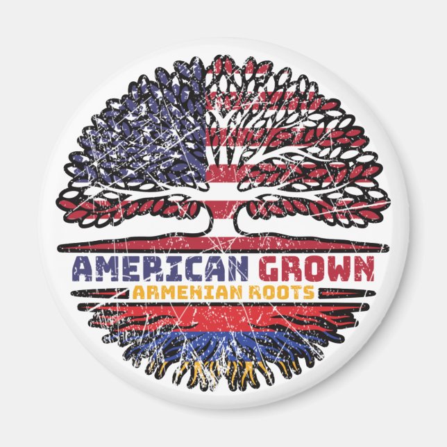 Armenien, USA, Förenta staterna, Stater Magnet (Framsidan)