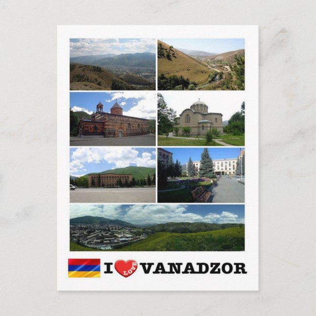 Armenien - Vanadzor - I Kärlek - Vykort (Framsida)