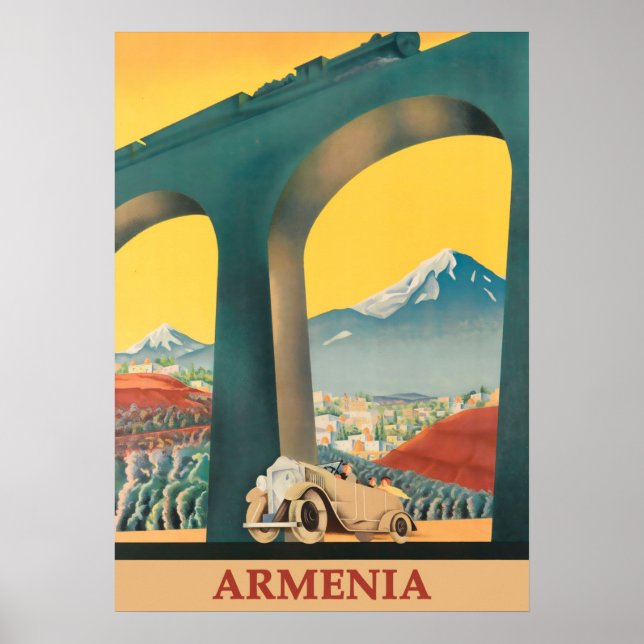 Armenien Vintage resor Poster (Framsidan)