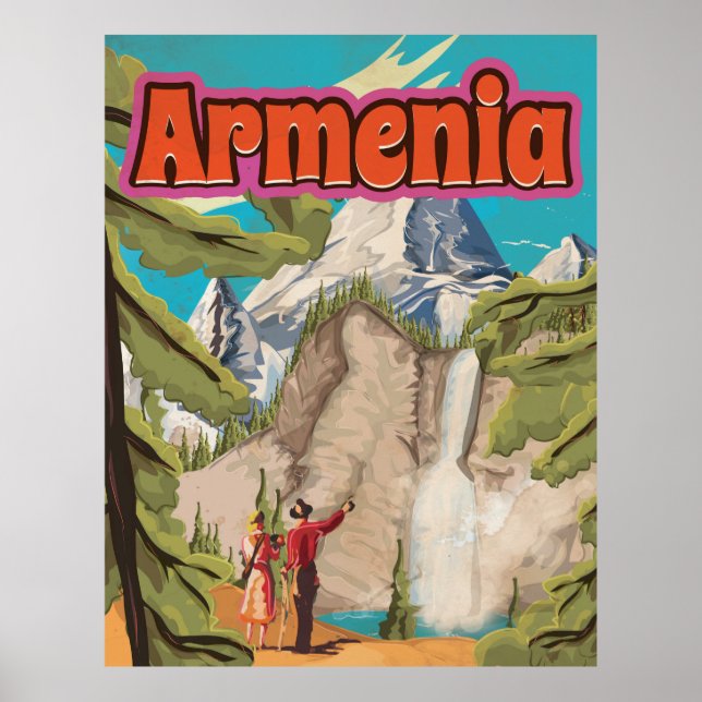 Armenien Vintage resor Poster (Framsidan)