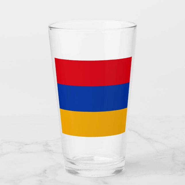 Armeniens flagga glaskopp (Framsida)