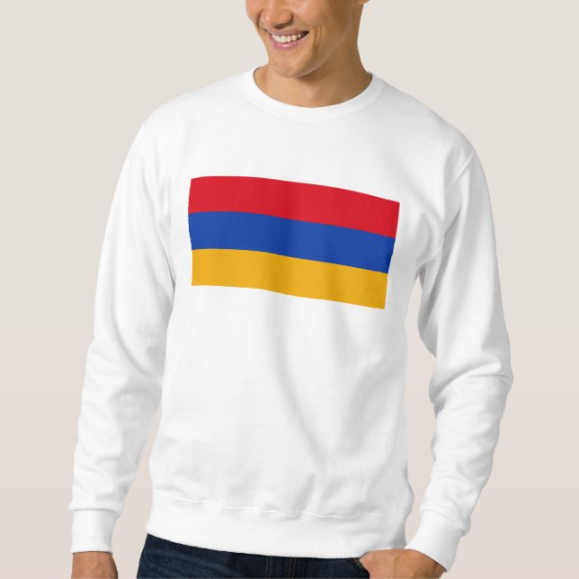 Armeniens flagga lång ärmad tröja (Framsida)