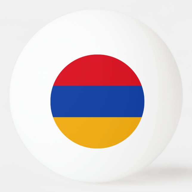 Armeniens flagga pingisboll (Framsidan)