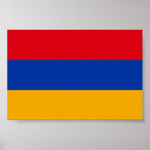 Armeniens flagga poster