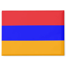 Armeniens Flagga Rectangle magnet