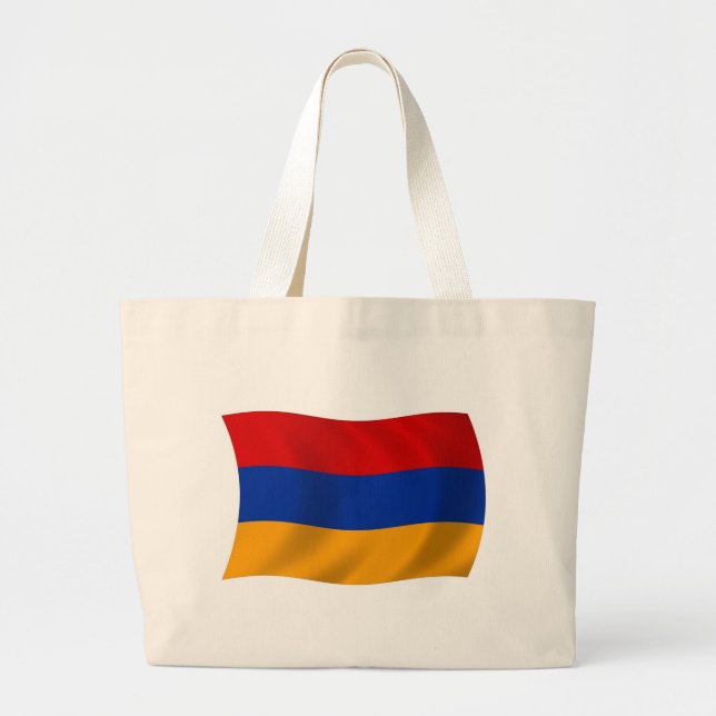 Armeniens flagga shoppingväska jumbo tygkasse (Framsidan)