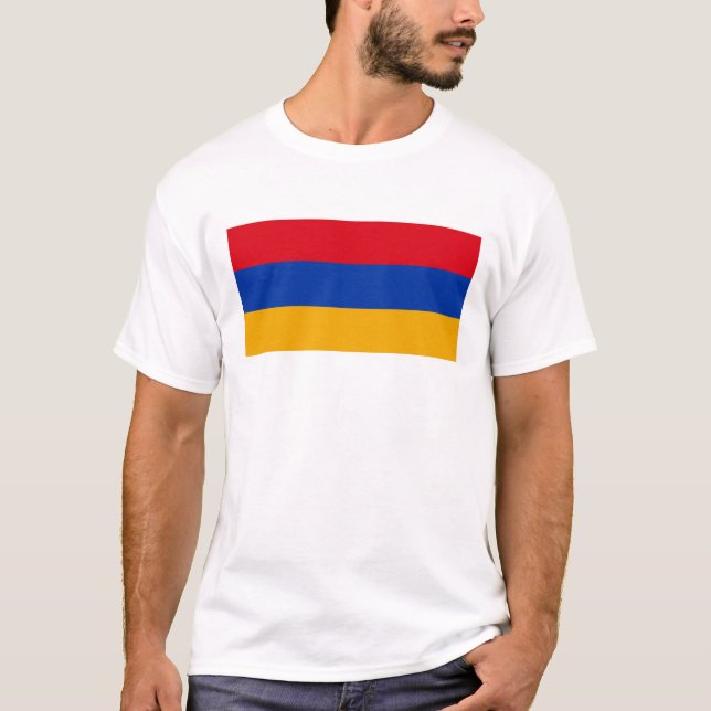 Armeniens flagga t shirt (Framsida)