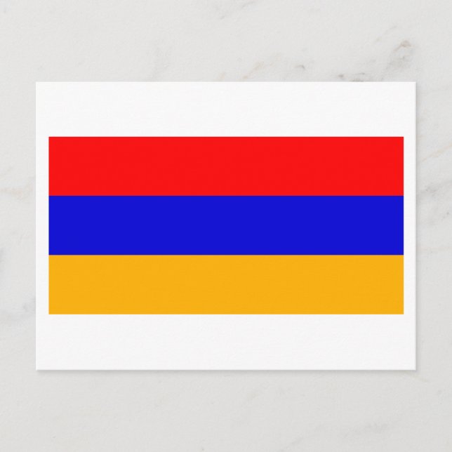 Armeniens Flagga Vykort (Framsida)