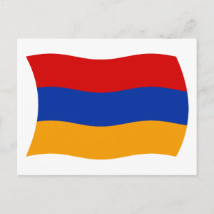 Armeniens flagga vykort