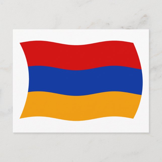 Armeniens flagga vykort (Framsida)