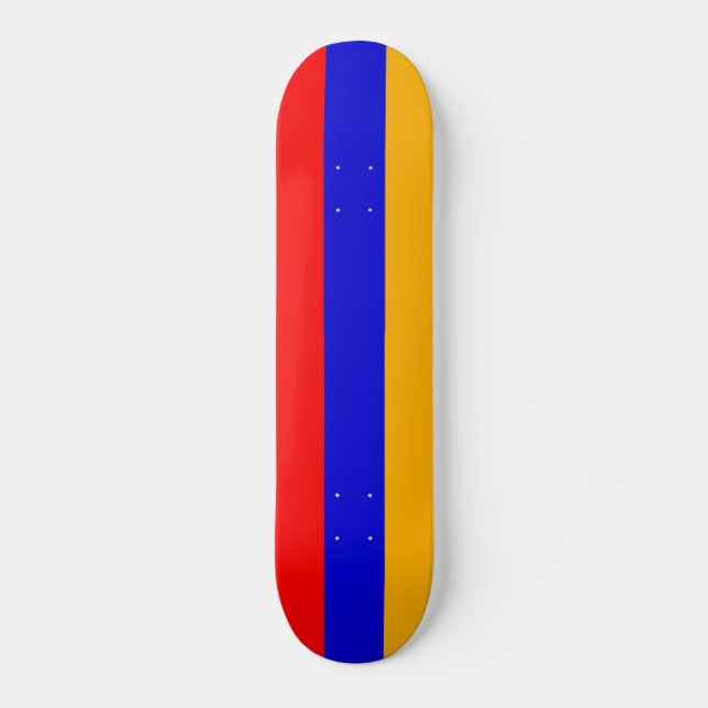 Armeniens nationalflagga skateboard bräda 21,5 cm (Framsida)