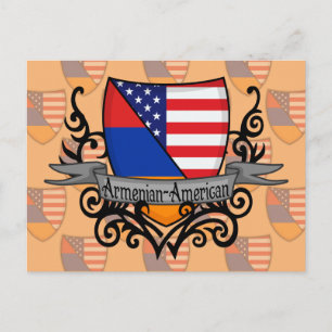 Armenier-Amerikanen skyddar flagga Vykort