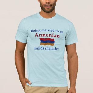 Armenier bygger teckenet t-shirt