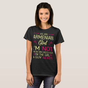 Armenier humorn för flickagrabbbehov t shirt
