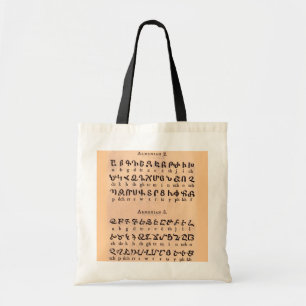 Armenisk alfabet Bag Tygkasse