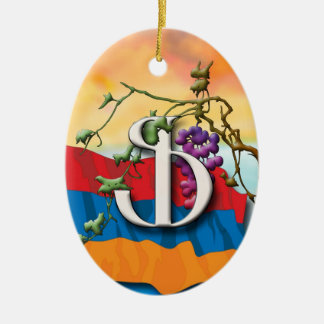 Armenisk alfabet Initialer 'Fe' Ornament