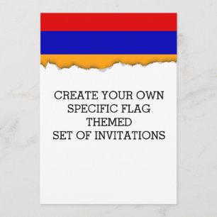 Armenisk flagga inbjudningar