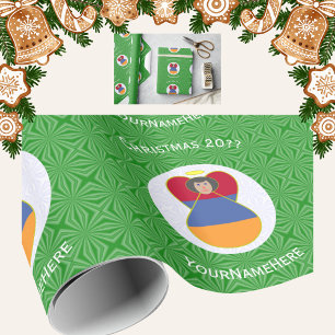 Armenisk flagga julängel Personlig Presentpapper