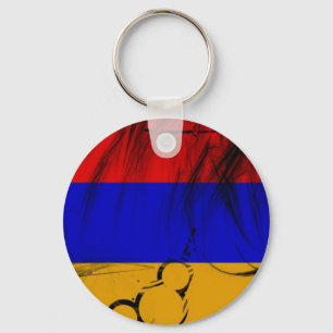 Armenisk flagga nyckelring