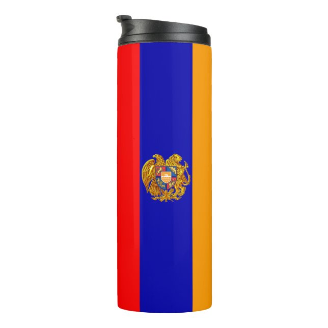 Armenisk Flagga Thermal Tumbler (Roterad höger)