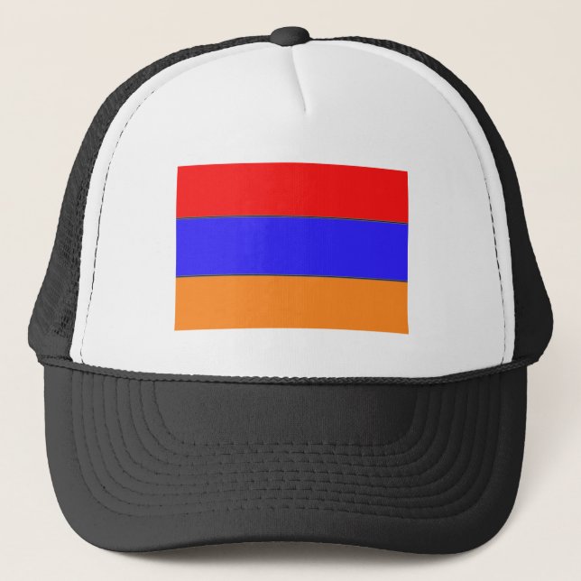 Armenisk flaggahatt truckerkeps (Framsida)