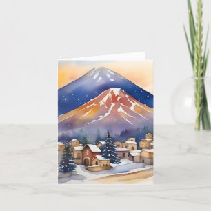 Armenisk jul D - 6 januari - vattenfärg Helgkort