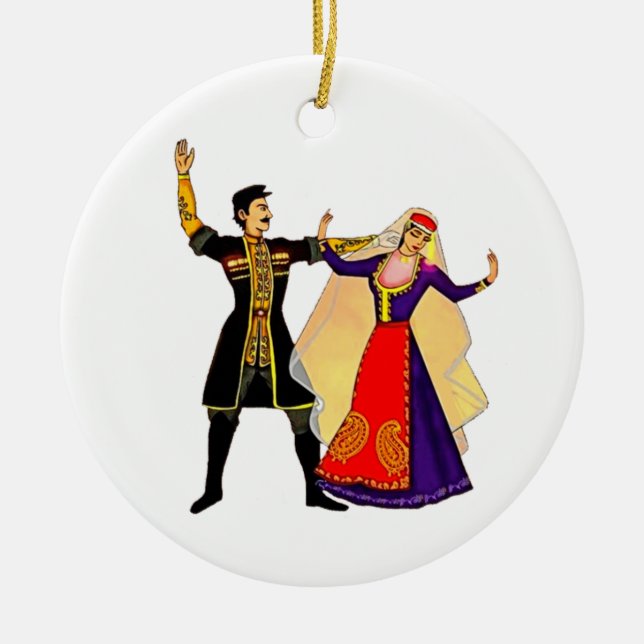 Armenisk keramisk cirkel Ornament (Framsidan)