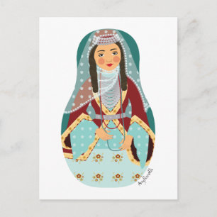 Armenisk Matryoshka vykort