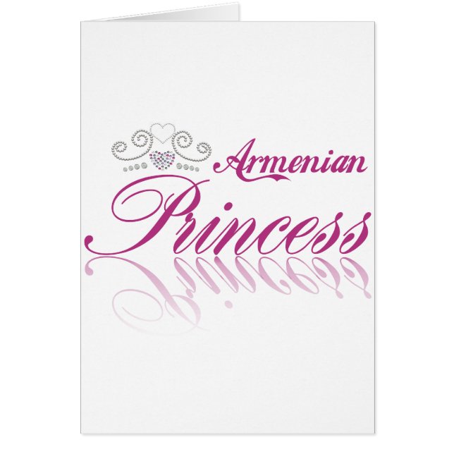 Armenisk Princess Hälsningskort (Framsidan)