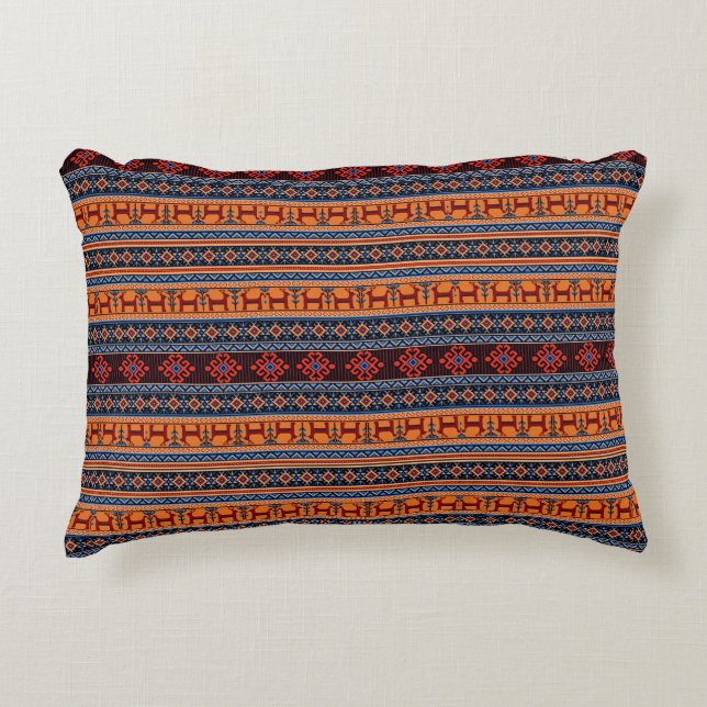 Armenisk traditionell konsthändelement Pillow Prydnadskudde (Framsidan)