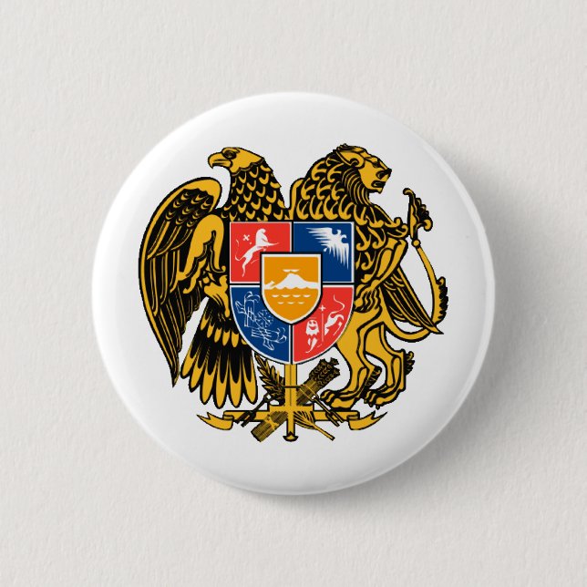 Armenisk vapensköld knapp (Framsida)