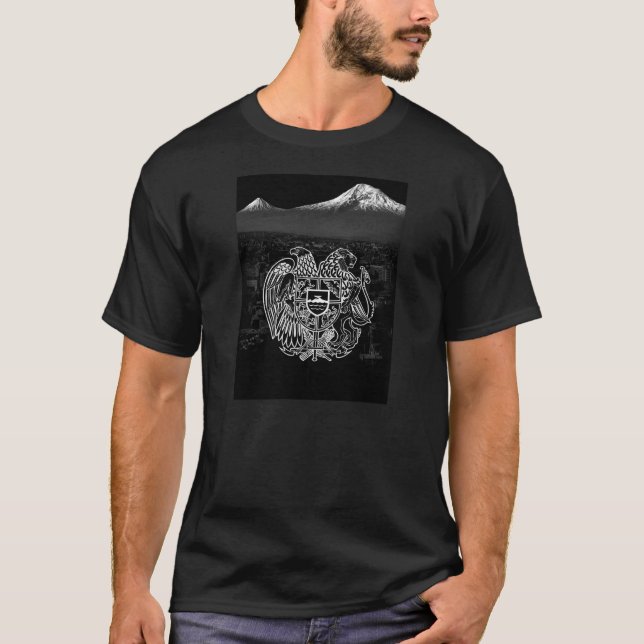 Armenisk vapensköldArarat T-tröja T-shirt (Framsida)