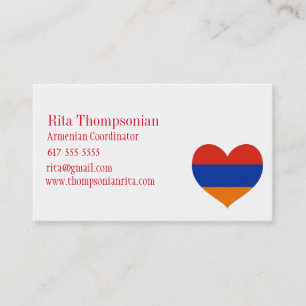 Armenisk visitkort 3,5" x 2,0", 100 packe