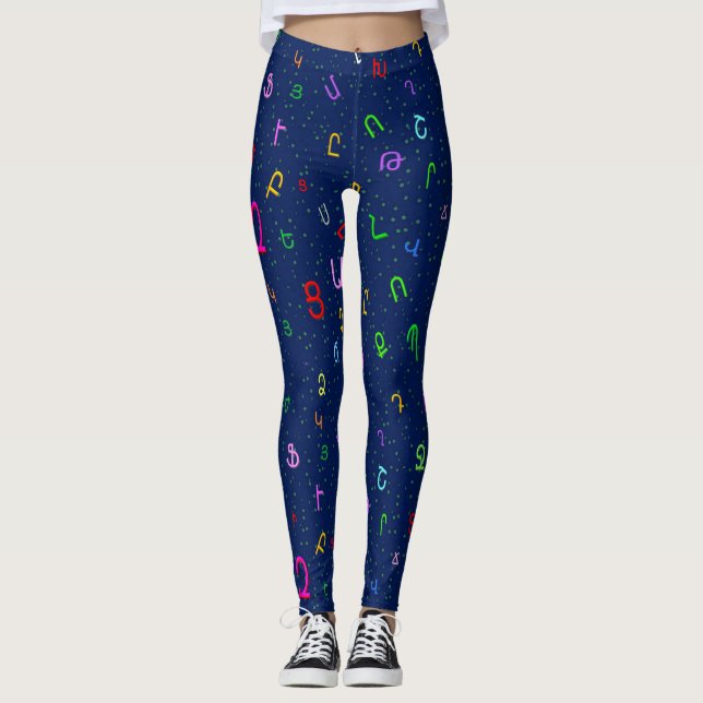 Armeniska alfabetet  leggings (Framsida)
