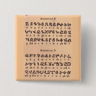 Armeniska Alphabet Knapp