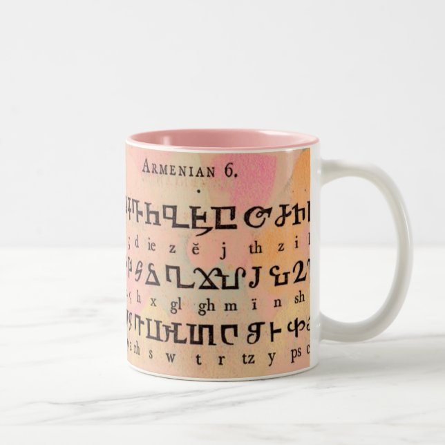Armeniska Alphabet Mugg (Höger)
