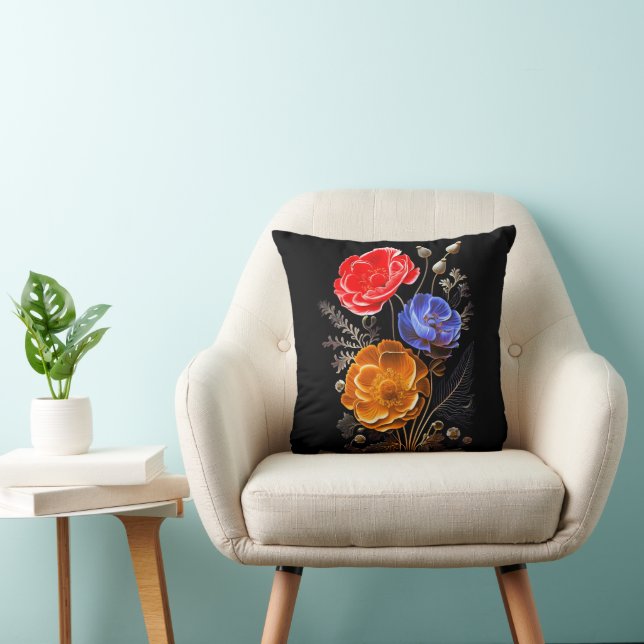 Armeniska blommor kastkudde kudde (Stol)