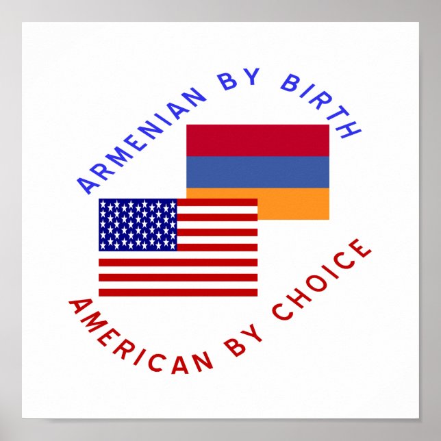 Armeniska efter födseln, amerikanska efter val poster (Framsidan)
