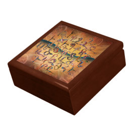 Armeniska fågelboxen Alphabet Gift Minnesask
