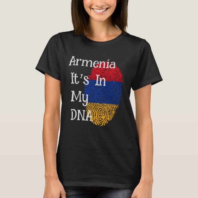 Armeniska fingeravtryck T-Shirt (Framsida)
