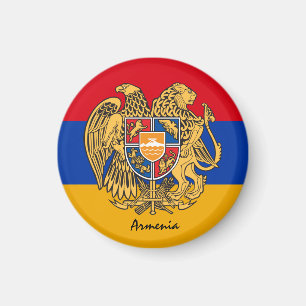 Armeniska flagga, Emblem och Armenien helgdag/spor Magnet