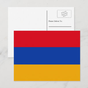 Armeniska Flagga, Flagga Armenien Vykort