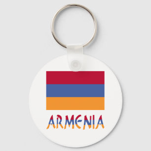 Armeniska Flagga och Armenien i Flagga Färg Nyckelring